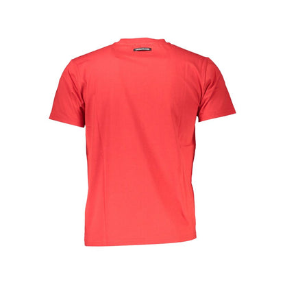 Cavalli Class Red Cotton Men T-Shirt