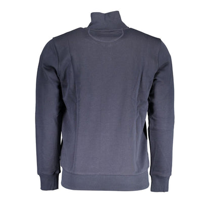 La Martina Blue Cotton Men Sweater