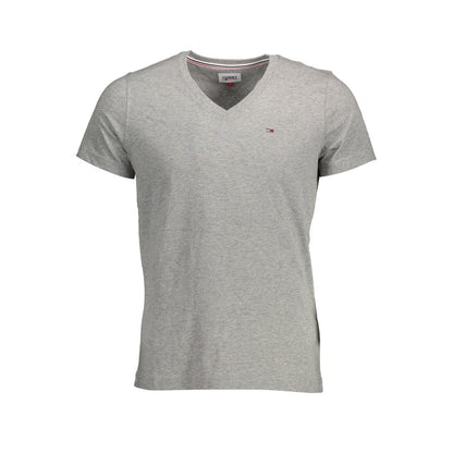 Graues Baumwoll-T-Shirt von Tommy Hilfiger