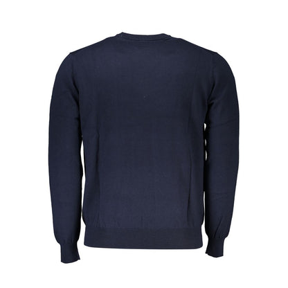 Harmont &amp; Blaine – Blauer Pullover mit Rundhalsausschnitt und Stickerei