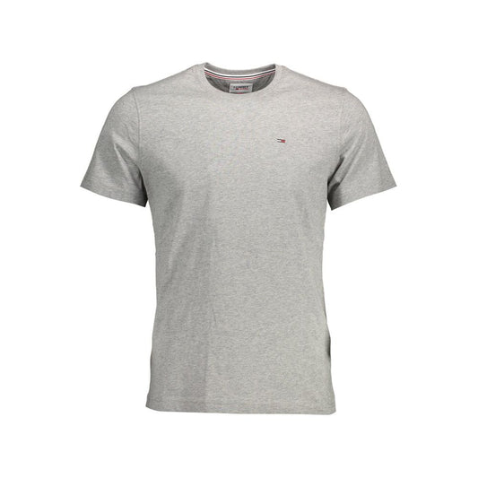 Tommy Hilfiger – T-Shirt aus grauer Baumwolle für Herren