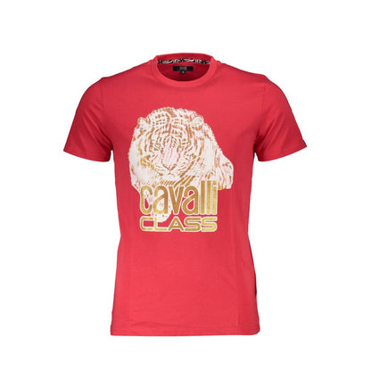 Rotes Baumwoll-T-Shirt „Cavalli Class“