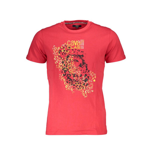 Rotes Baumwoll-T-Shirt „Cavalli Class“