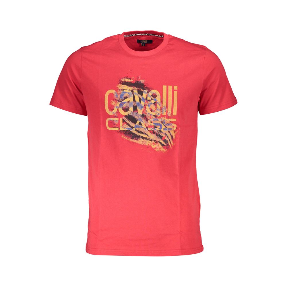 Rotes Baumwoll-T-Shirt „Cavalli Class“