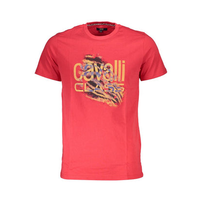 Rotes Baumwoll-T-Shirt „Cavalli Class“