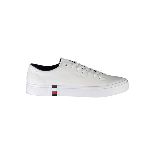 Tommy Hilfiger White Leather Men Sneaker