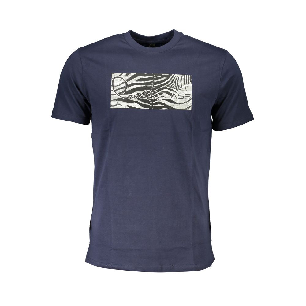 Cavalli Class Blue Cotton T-Shirt