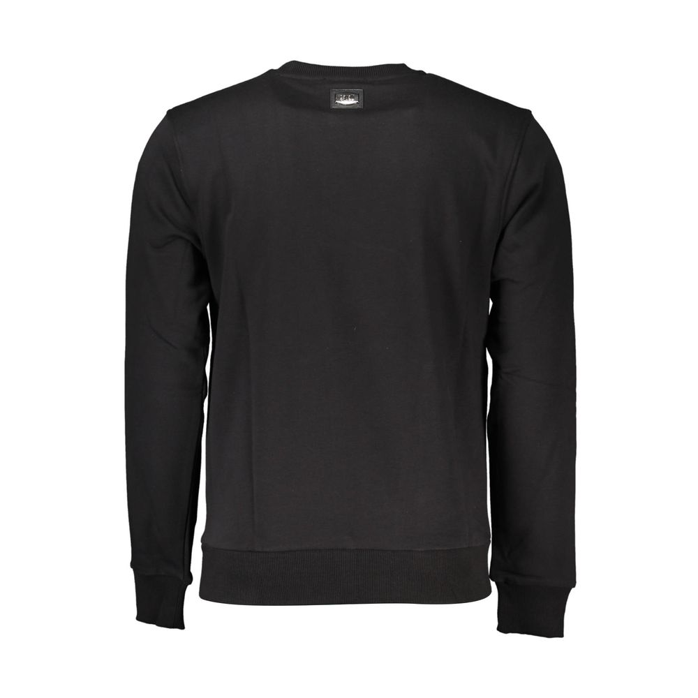 Cavalli Class Schwarzer Baumwollpullover für Herren