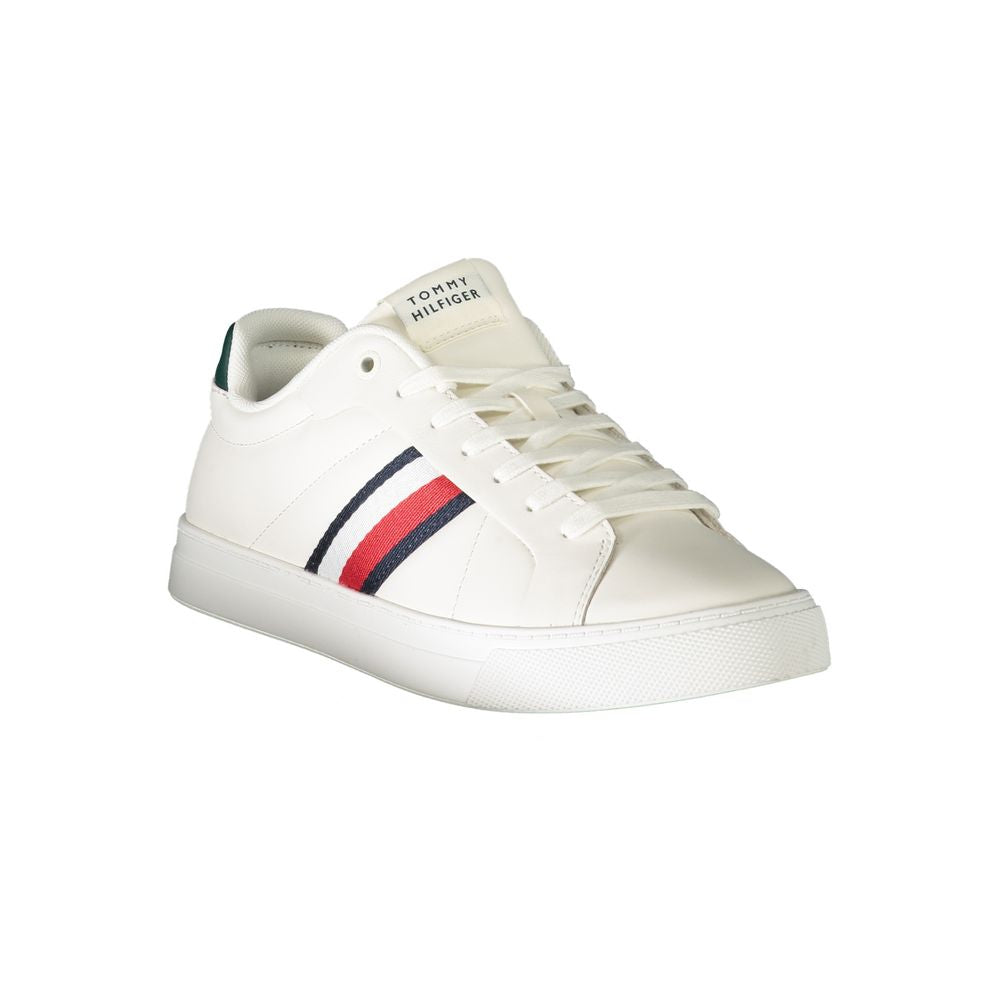 Tommy Hilfiger White Leather Men Sneaker