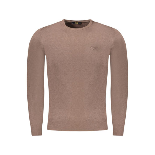 Cavalli Class Brown Viscose Men Sweater