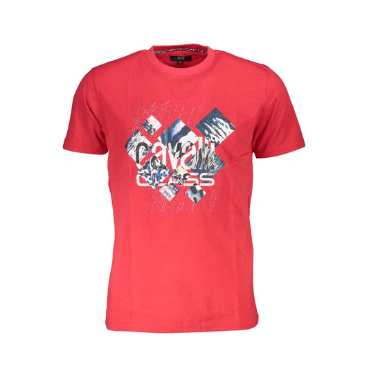 Rotes Baumwoll-T-Shirt „Cavalli Class“