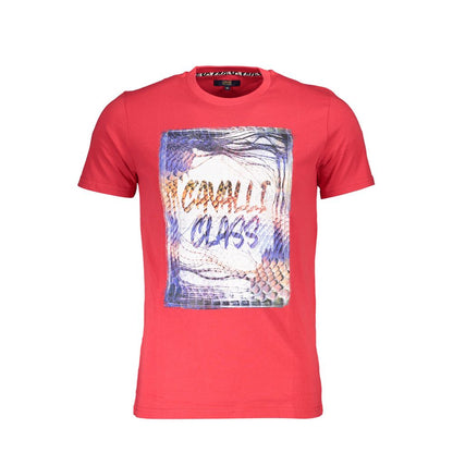 Rotes Baumwoll-T-Shirt „Cavalli Class“