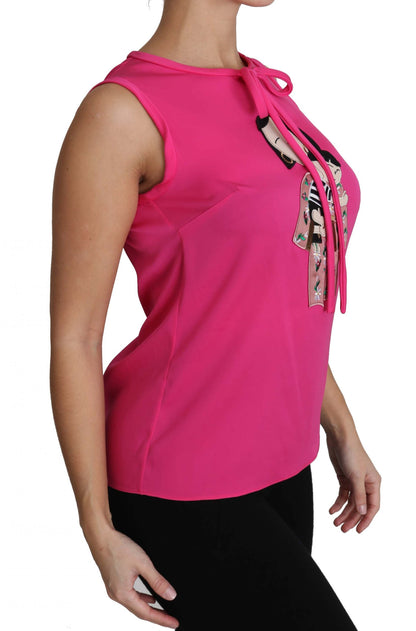 Rosa Familien-Seiden-Tanktop mit Mama-Bluse